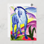 Franz Marc - Blue Horse I Briefkaart (Voorkant / Achterkant)