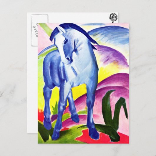Franz Marc - Blue Horse I Briefkaart (Voorkant / Achterkant)