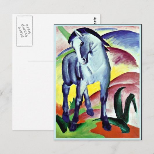 Franz Marc - Blue Horse I Briefkaart (Voorkant / Achterkant)