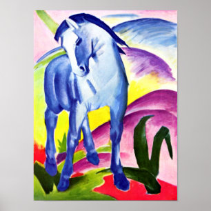Franz Marc - Blue Horse I Poster