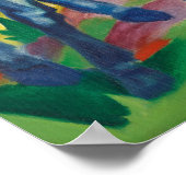 Franz Marc Blue Horse Painting Poster (Hoek)