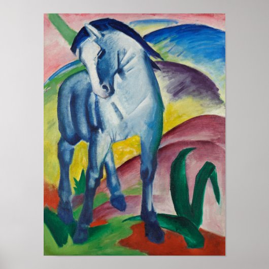 Franz Marc Blue Horse Painting Poster (Voorkant)