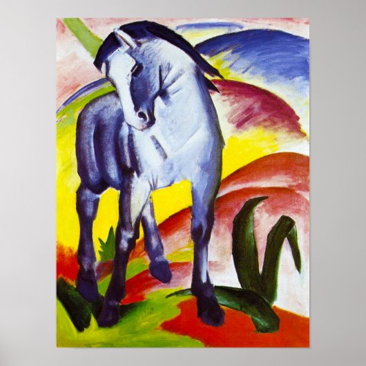 Franz Marc Blue Horse Poster (Voorkant)