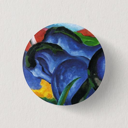 Franz Marc Blue Horses Button (Voorkant)