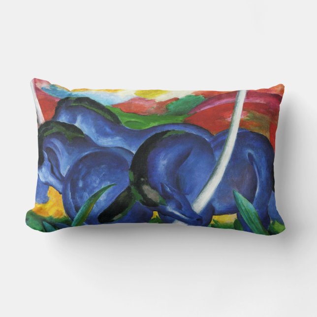 Franz Marc Blue Horses Pillow Kussen (Voorkant)
