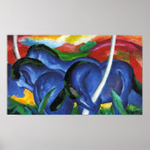 Franz Marc Blue Horses Poster (Voorkant)