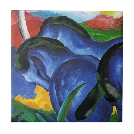 Franz Marc Blue Horses Tile Tegeltje (Voorkant)