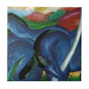 franz marc blue paarden design tegeltje