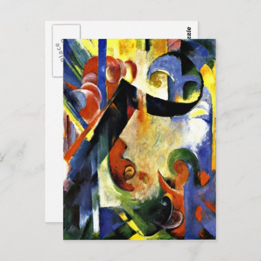 Franz Marc - Broken Forms Briefkaart (Voorkant / Achterkant)