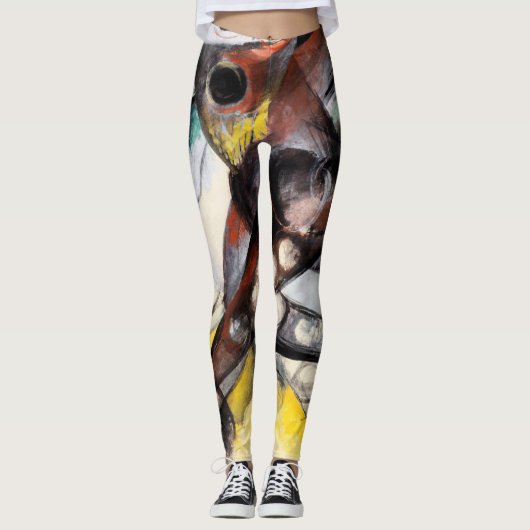 Franz Marc Caliban - beroemde schilderende vrouwen Leggings (Voorkant)