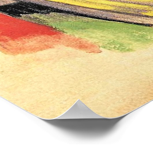 Franz Marc, Colorful Flowers, Poster (Hoek)