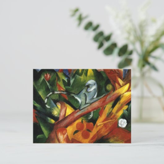 Franz Marc - De aap Briefkaart (Staand voorkant)