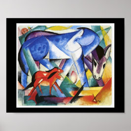Franz Marc, de eerste dieren, Poster