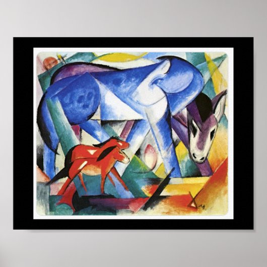 Franz Marc, de eerste dieren, Poster (Voorkant)