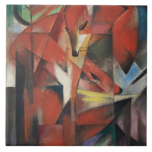 franz marc de foxes tegeltje