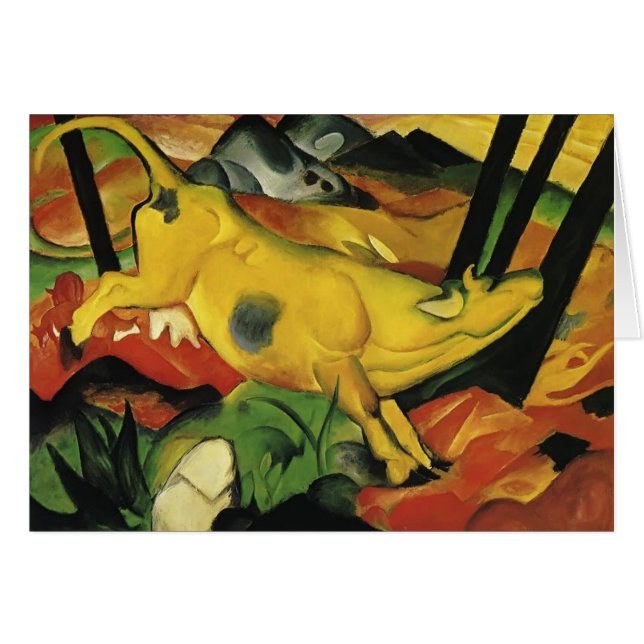 Franz Marc- De Gele Koe (Voorkant Horizontaal)