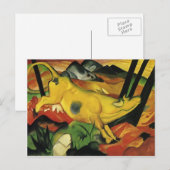 Franz Marc- De Gele Koe Briefkaart (Voorkant / Achterkant)