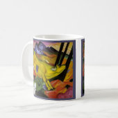 Franz Marc - de Gele Koe - Expressionistisch Art. Koffiemok (Voorkant links)