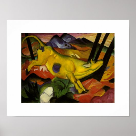  franz Marc De Gele Koe Poster (Voorkant)
