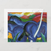 Franz Marc - De grote blauwe paarden Briefkaart (Voorkant / Achterkant)