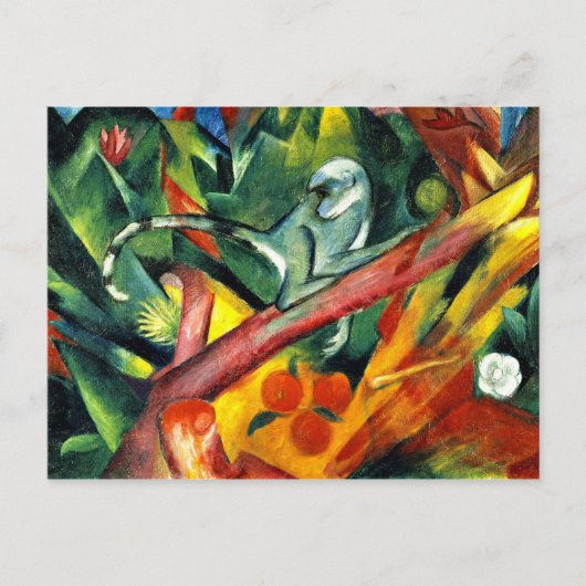 Franz Marc - De kleine aap Briefkaart (Voorkant)