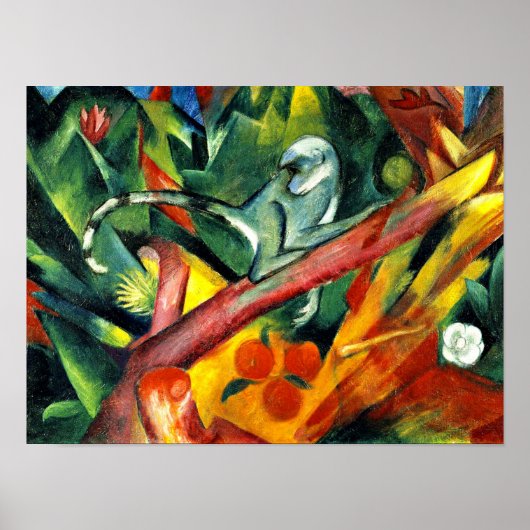 Franz Marc - De kleine aap Poster (Voorkant)