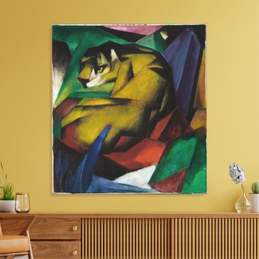 franz Marc de tijger Canvas Afdruk (Insitu (Woonkamer))
