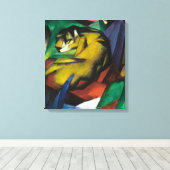Franz Marc De tijger Canvas Afdruk (Insitu (Houten vloer))