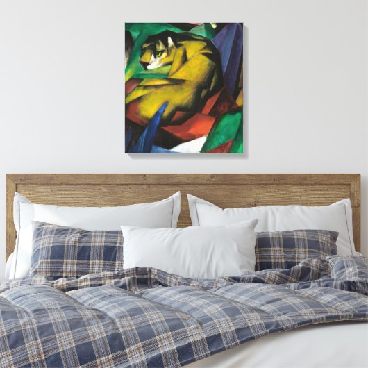 Franz Marc De tijger Canvas Afdruk (Insitu (Slaapkamer))