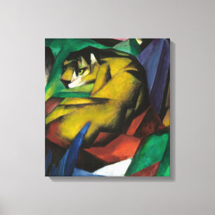 Franz Marc De tijger Canvas Afdruk