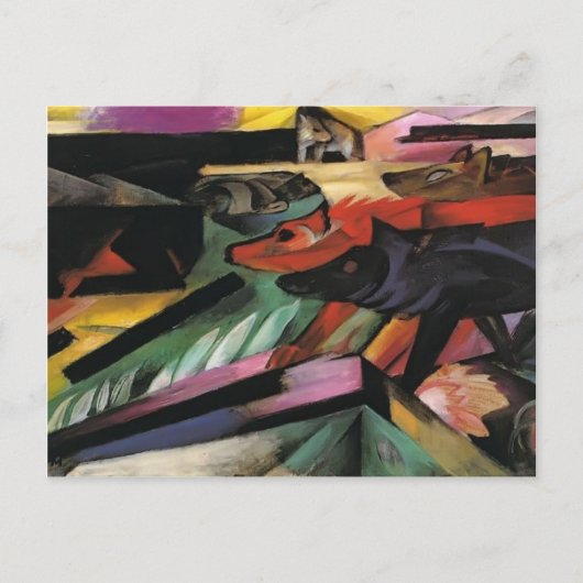 Franz Marc- De Wolven (Balkanoorlog) Briefkaart (Voorkant)