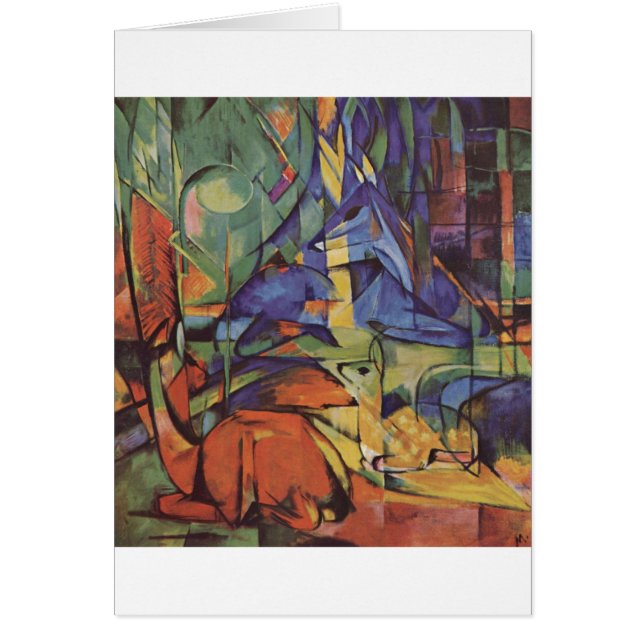 Franz Marc - Deer in Bos II 1913-14 Moon Fawn (Voorkant)