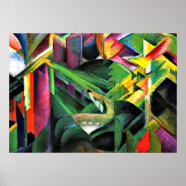 Franz Marc: Deer in een kloostertuin Poster