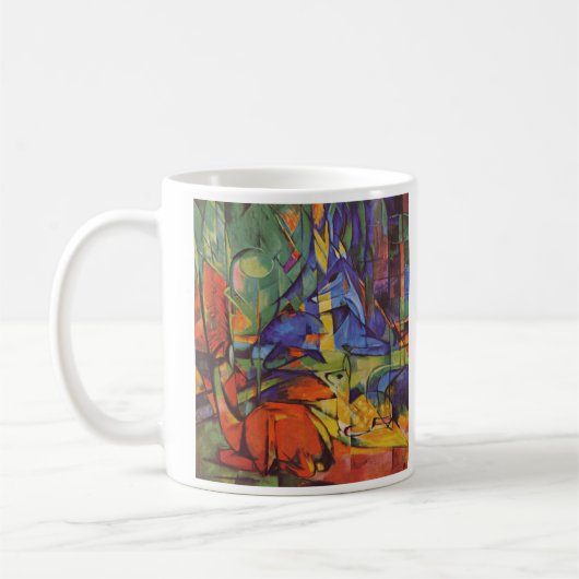 Franz Marc - Deer in Forest Koffiemok (Links)