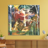  Franz Marc Deer in het bos Canvas Afdruk (Insitu (Woonkamer))