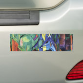 Franz Marc - Deer in het bos (II) Bumpersticker (Op auto)