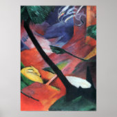 Franz Marc - Deer in het bos II Poster (Voorkant)