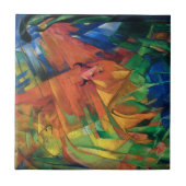 Franz Marc Dieren in een landschap dat kleurrijk i Tegeltje (Voorkant)
