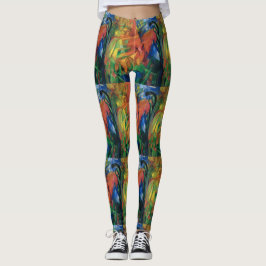 Franz Marc Dieren in een landschap kleurrijke vrou Leggings