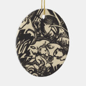 Franz Marc | Dierlijke Legende Tierlegende Keramisch Ornament (Rechts)