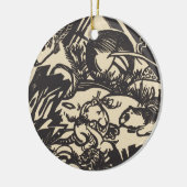 Franz Marc | Dierlijke Legende Tierlegende Keramisch Ornament (Links)