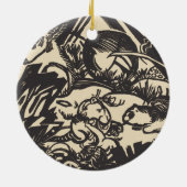 Franz Marc | Dierlijke Legende Tierlegende Keramisch Ornament (Achterkant)