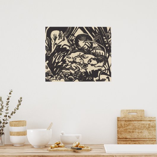 Franz Marc | Dierlijke Legende Tierlegende Poster (Keuken)