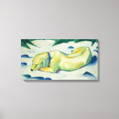  Franz Marc Dog Lying in the Snow Canvas Afdruk (Voorkant)