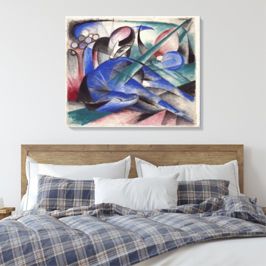  Franz Marc Dreaming Horse Canvas Afdruk (Insitu (Slaapkamer))