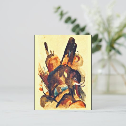 Franz Marc - Elephant Briefkaart (Staand voorkant)