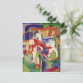 Franz Marc - Elephant, Horse, Cattle, Winter Briefkaart (Staand voorkant)