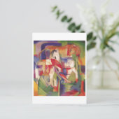 Franz Marc - Elephant Horse Winter 1913-14 Briefkaart (Staand voorkant)