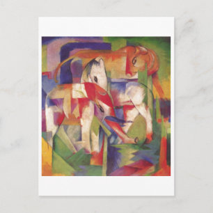 Franz Marc - Elephant Horse Winter 1913-14 Briefkaart