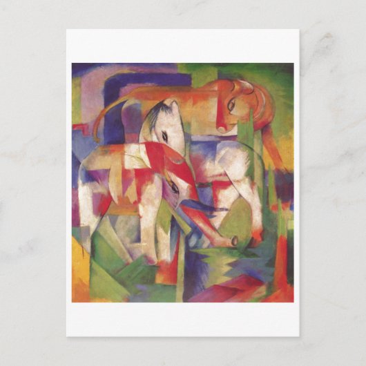 Franz Marc - Elephant Horse Winter 1913-14 Briefkaart (Voorkant)